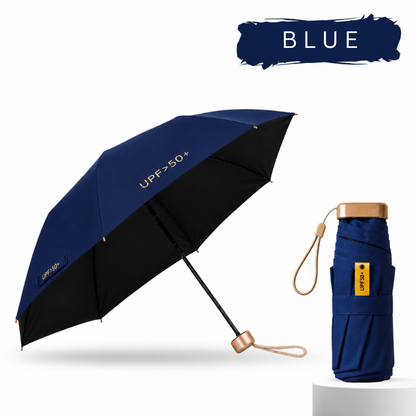 Ultra-Compact Pocket Umbrella – UPF 50+ UV Sun & Rain Protection, Lightweight & Wind-Resistant