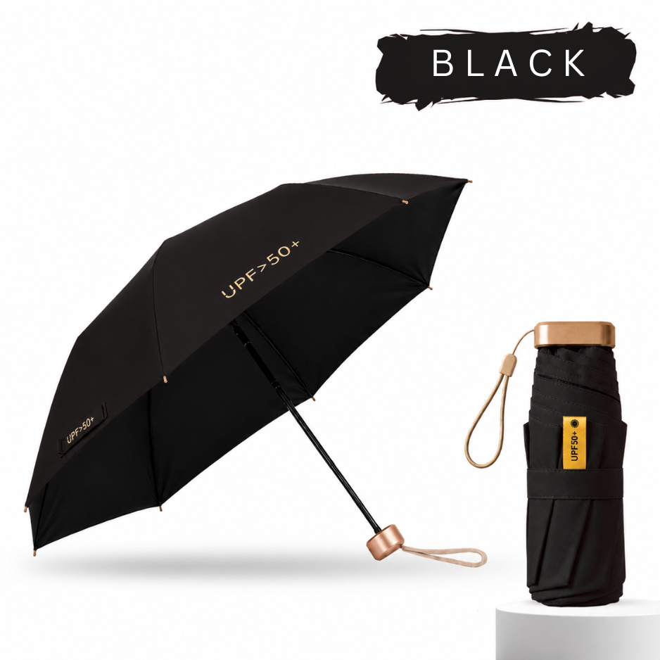 Ultra-Compact Pocket Umbrella – UPF 50+ UV Sun & Rain Protection, Lightweight & Wind-Resistant