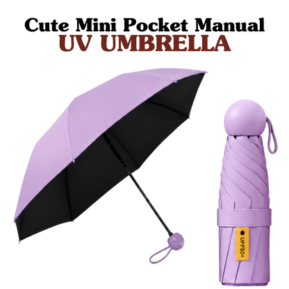 Ultra-Compact 5-Fold UPF 50+ Sun & Rain Umbrella: Lightweight, Portable & Durable Protection for Everyday Luxury