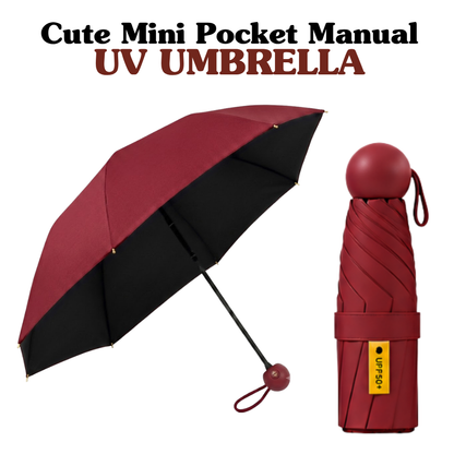 Ultra-Compact 5-Fold UPF 50+ Sun & Rain Umbrella: Lightweight, Portable & Durable Protection for Everyday Luxury