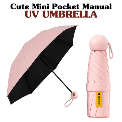 Ultra-Compact 5-Fold UPF 50+ Sun & Rain Umbrella: Lightweight, Portable & Durable Protection for Everyday Luxury