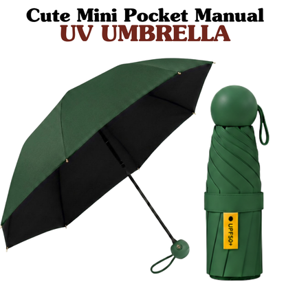 Ultra-Compact 5-Fold UPF 50+ Sun & Rain Umbrella: Lightweight, Portable & Durable Protection for Everyday Luxury
