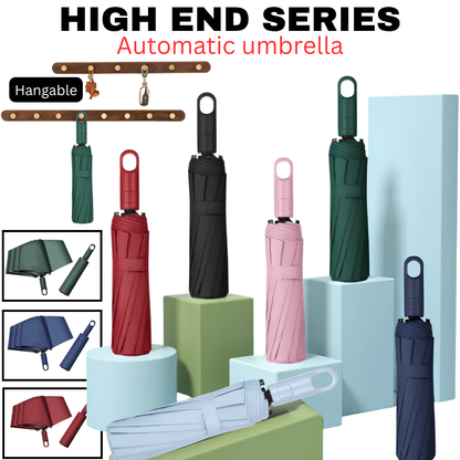 Hangable Automatic Windproof Umbrella with UV Protection
