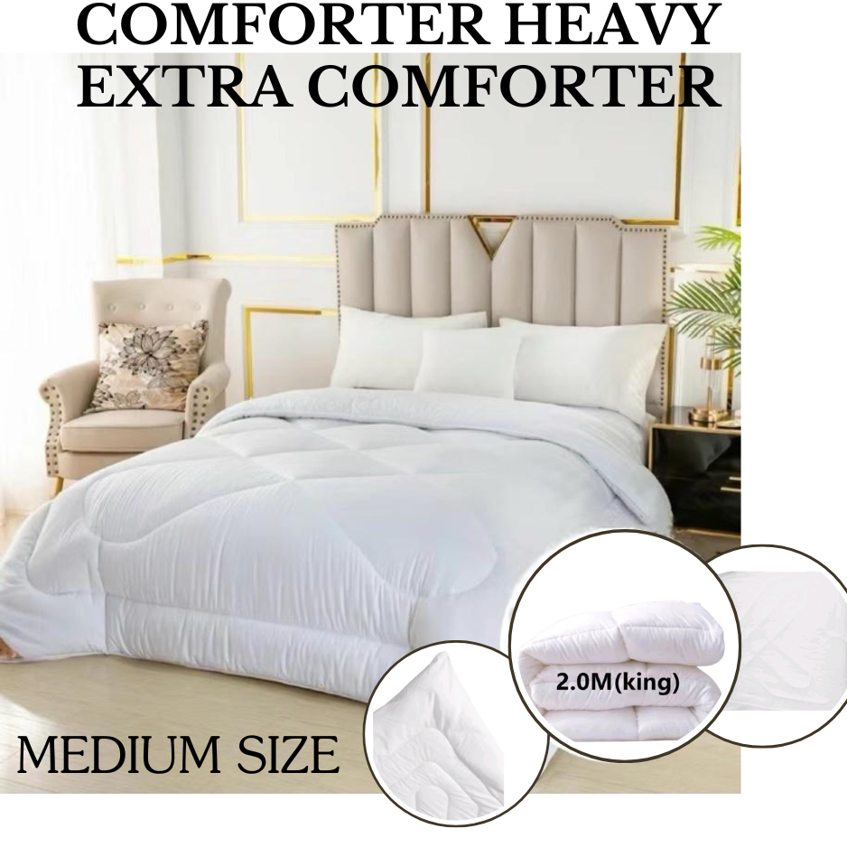 Premium Heavy Extra Comforter – Plush, Soft Bedding for King, Queen, and Double Size Beds