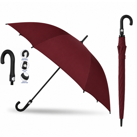 27-Inch 8-Rib J-Hook Umbrella