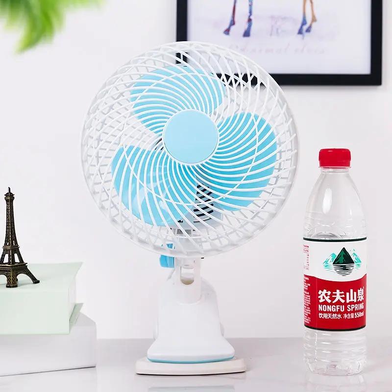 T-Wolf F180 Portable Shaking Head Three Blade Folding Grow Tent Mini Table Clip Fan With Oscillating Clip Table Clip Fan