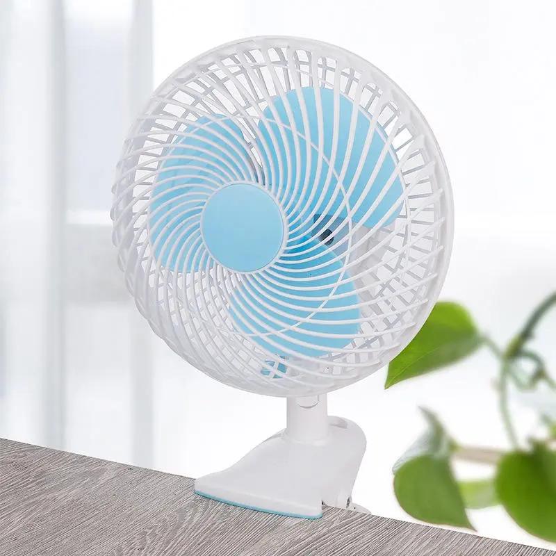 T-Wolf F180 Portable Shaking Head Three Blade Folding Grow Tent Mini Table Clip Fan With Oscillating Clip Table Clip Fan