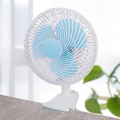 T-Wolf F180 Portable Shaking Head Three Blade Folding Grow Tent Mini Table Clip Fan With Oscillating Clip Table Clip Fan