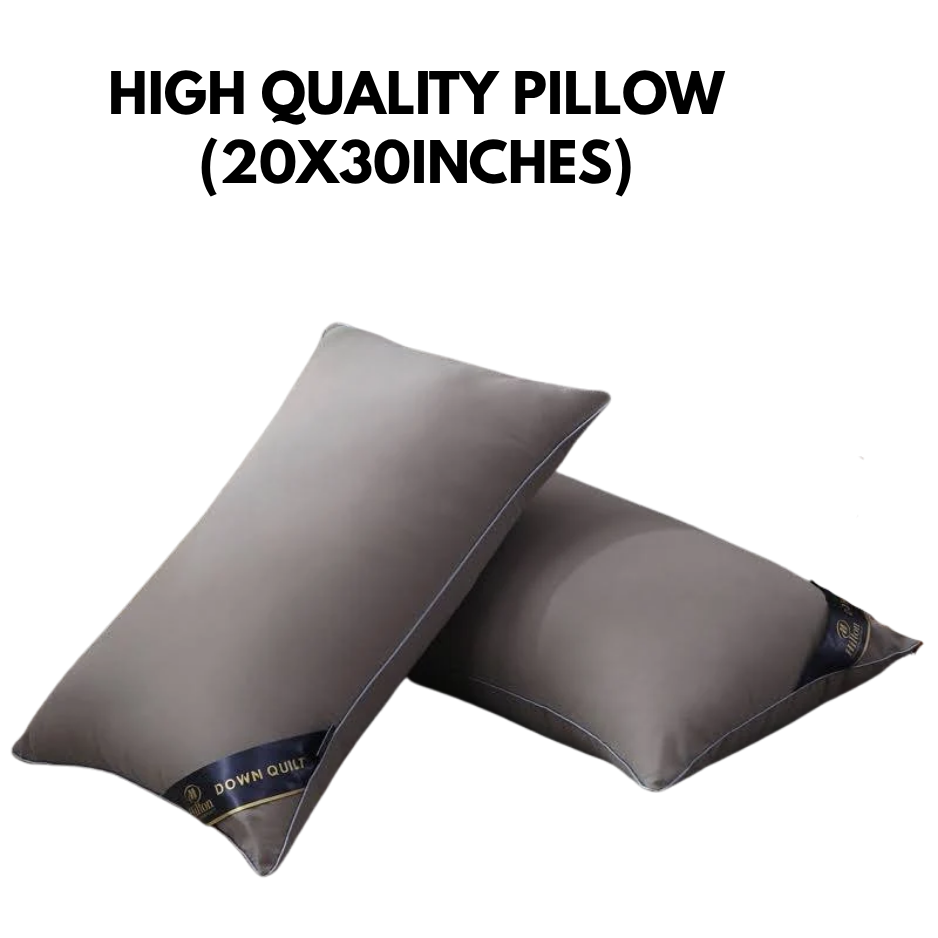 CG CHENG Premium 1000g High-Quality Sleeping Pillow – 20x30 Inches Ergonomic Comfort & Support