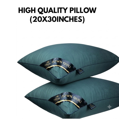 CG CHENG Premium 1000g High-Quality Sleeping Pillow – 20x30 Inches Ergonomic Comfort & Support