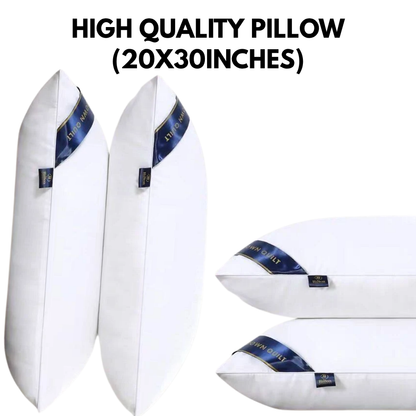 CG CHENG Premium 1000g High-Quality Sleeping Pillow – 20x30 Inches Ergonomic Comfort & Support