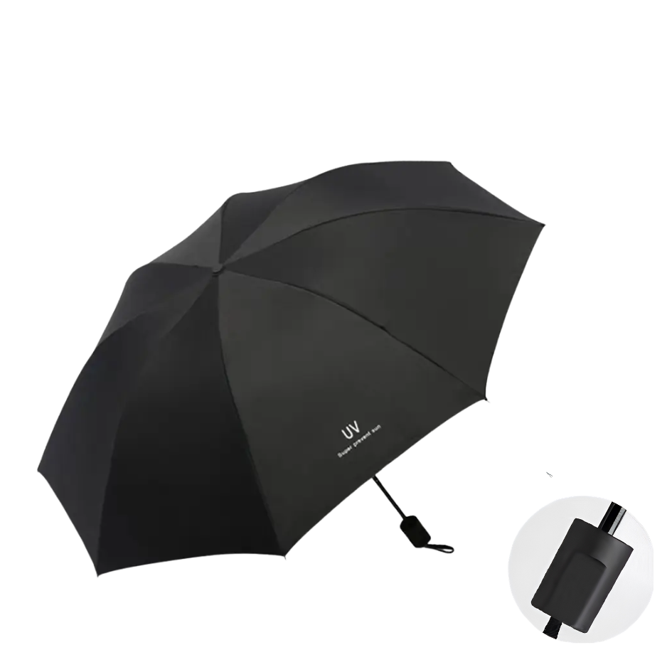 UV Shield Manual Compact Umbrella | Dual-Purpose Sun & Rain Protection
