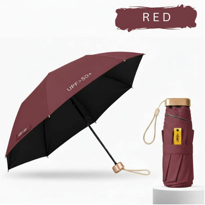 Ultra-Compact Pocket Umbrella – UPF 50+ UV Sun & Rain Protection, Lightweight & Wind-Resistant