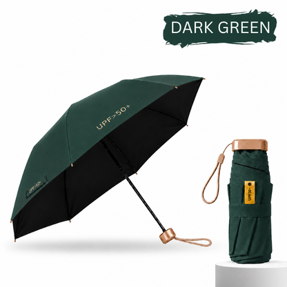 Ultra-Compact Pocket Umbrella – UPF 50+ UV Sun & Rain Protection, Lightweight & Wind-Resistant